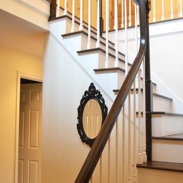 Interior Painting and Staining Staircase South Hamilton, MA