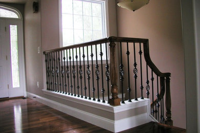 Photo of a traditional staircase in Philadelphia.
