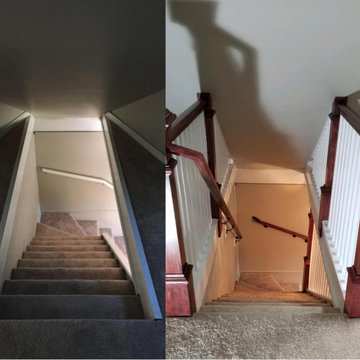 Interior Stair Railing & Stain - Portland, OR