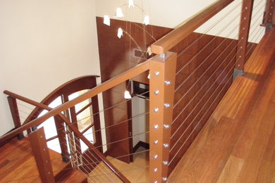 Inspiration for a contemporary staircase remodel in Austin