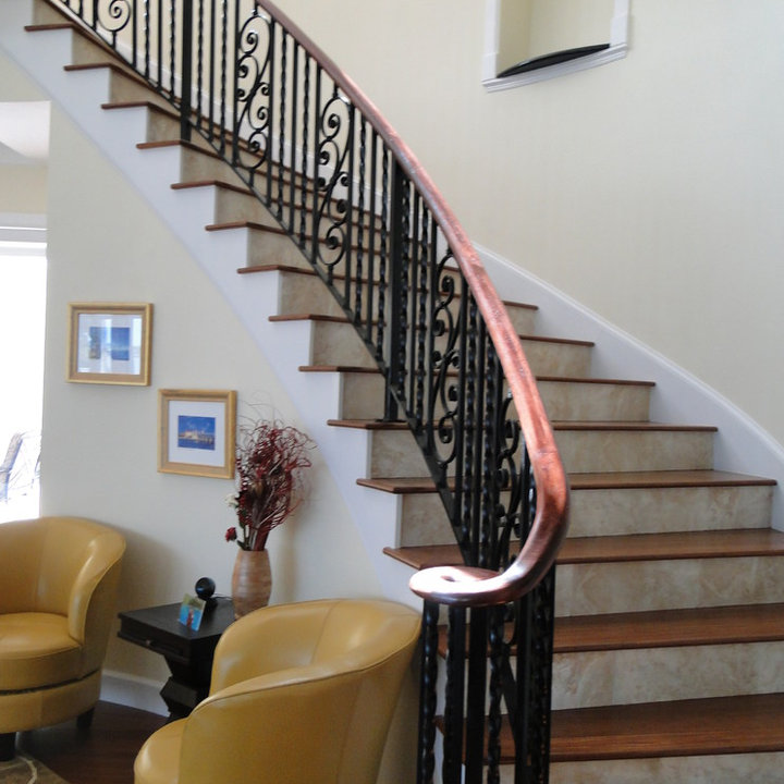 Wood Capped Iron Railing - Photos & Ideas | Houzz