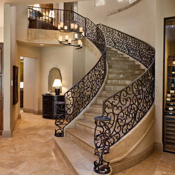 Intricate Wrought Iron Stairs