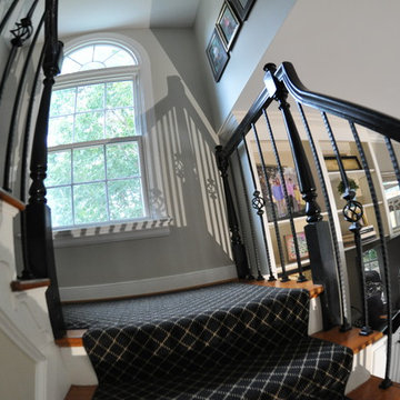 iron baluster remodel at The Highlands