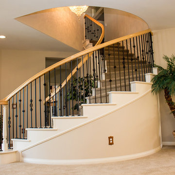 Irvine - New Staircase, Ceiling Line and Wrought Iron Railng