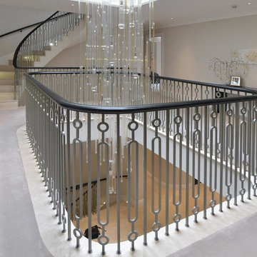 Its a staircase with boxed stringer and laser cut mild steel balustrade.