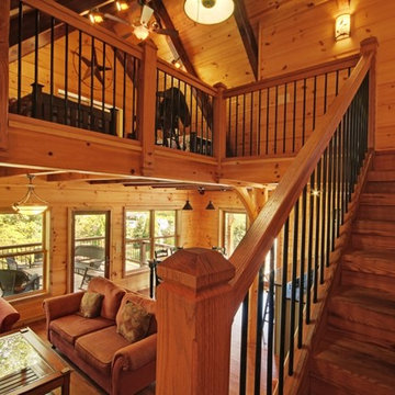 Jawbone Cabin Timber Frame Stairway
