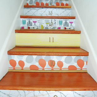 Eclectic staircase photo in Vancouver