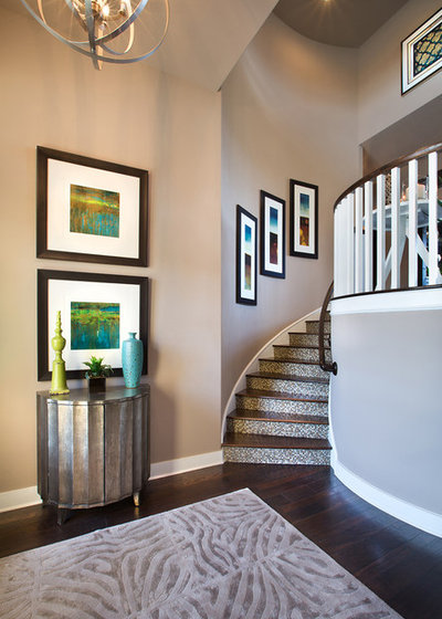 Traditional Staircase by Mary DeWalt Design Group
