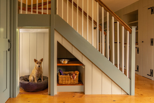 Farmhouse Staircase by Cummings Architecture + Interiors
