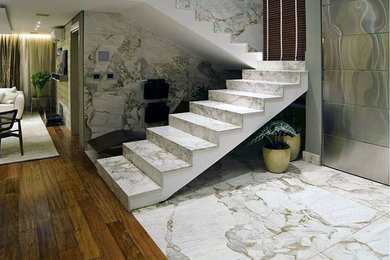 Inspiration for an u-shaped staircase remodel in Miami