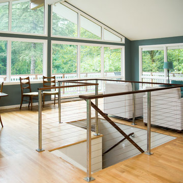 KB Stainless Cable and Walnut Railing