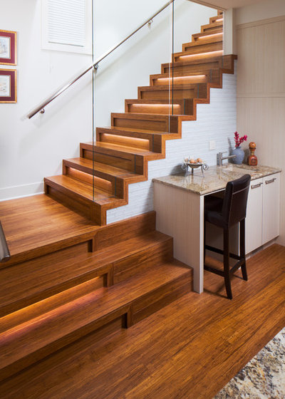 Contemporary Staircase by one house green