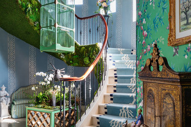 Eklektische Treppe in Miami