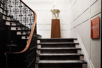 Inspiration for a contemporary staircase remodel in Nashville