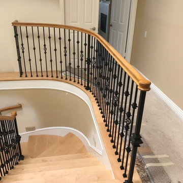 Laguna hills full stairway and landing remodel