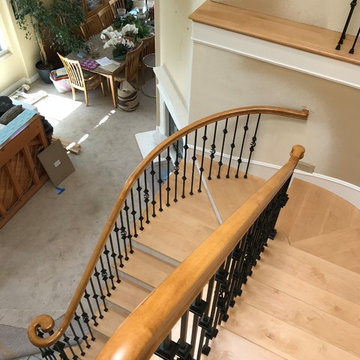 Laguna hills full stairway and landing remodel