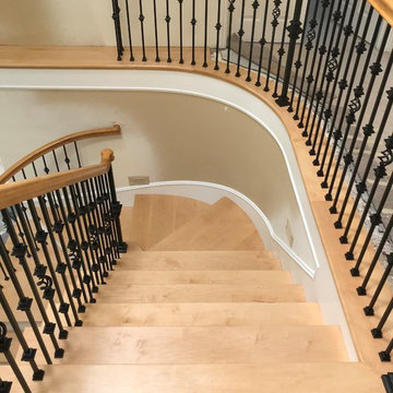 Laguna hills full stairway and landing remodel