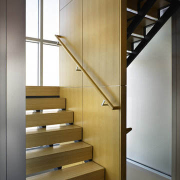 Lake Union Floating Home: Staircase