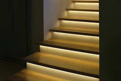 Example of a trendy staircase design in St Louis
