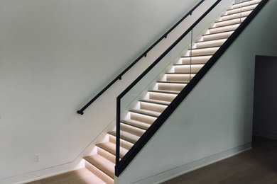 Inspiration for a contemporary staircase remodel in Nashville
