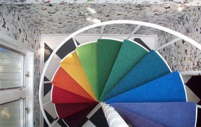 13 Colourful Staircase Designs That Ride the Rainbow