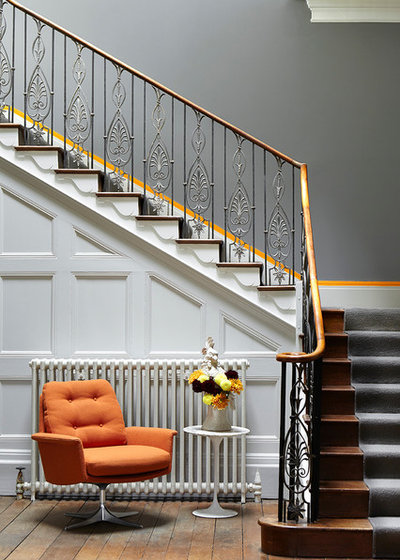 Contemporary Staircase by The Little Greene Paint Company