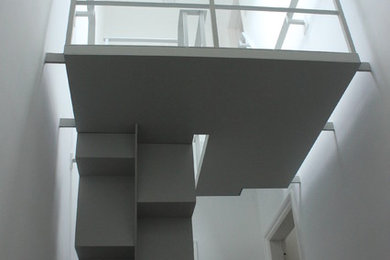 Contemporary staircase in Cheshire.