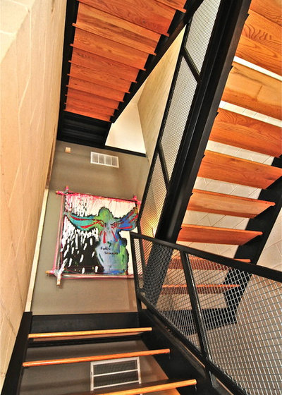 Contemporary Staircase by Valerie McCaskill Dickman