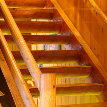 Log Cabin Stairs