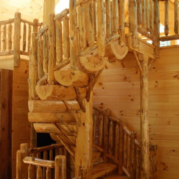 Log Cabin Stiarcase