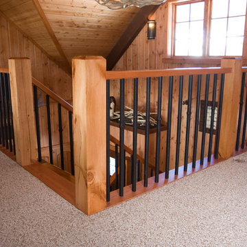 Log Home Staircase