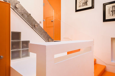 Пример оригинального дизайна: лестница в стиле фьюжн