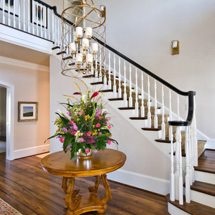 Inspiration for a timeless staircase remodel in Charleston