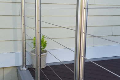 Loudoun Stairs - Outdoor Glass and Stainless Steel Show Room