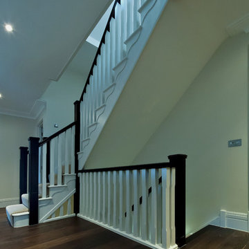 Loughton Dark Stained Oak and Painted