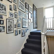 Wall by stairs