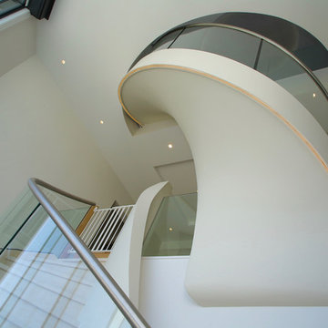 Luxury elliptical curved stairs