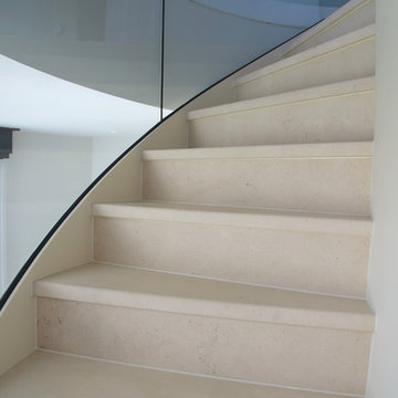 Luxury elliptical curved stairs