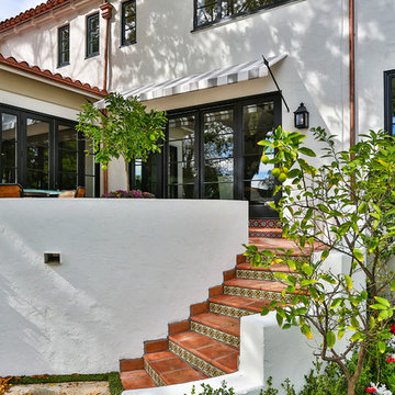 MAGNIFICENT MALIBU ENTRANCE AND COURTYARD