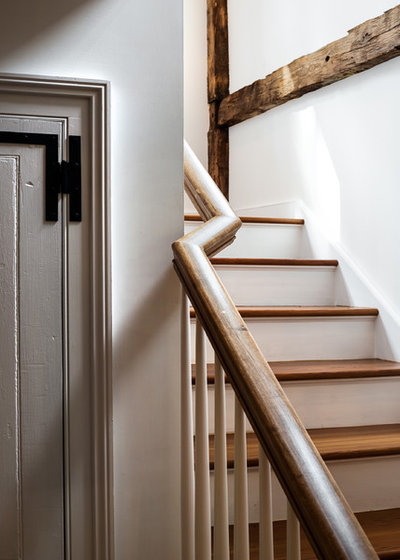Farmhouse Staircase by Crisp Architects