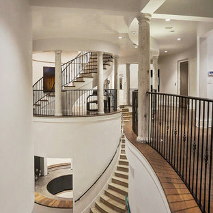 Staircase - mediterranean staircase idea in Houston