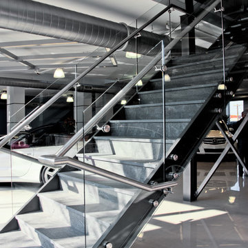 Mercedes-Benz Benzel-Busch dealership - Architectural glass railings