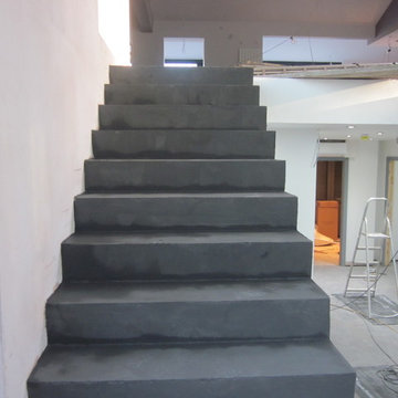 Microscreed Staircase Installation - Resin Floors North East Ltd