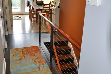 Example of a 1960s staircase design in Seattle