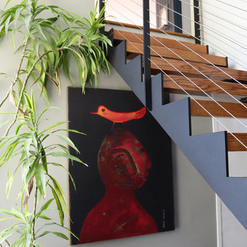 Mid Century Modern Open Staircase