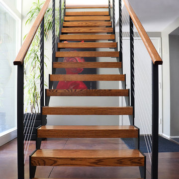 Mid Century Modern Open Staircase