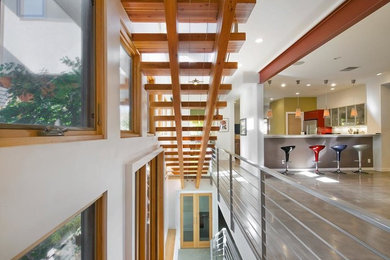 Inspiration for a 1950s staircase remodel in Raleigh