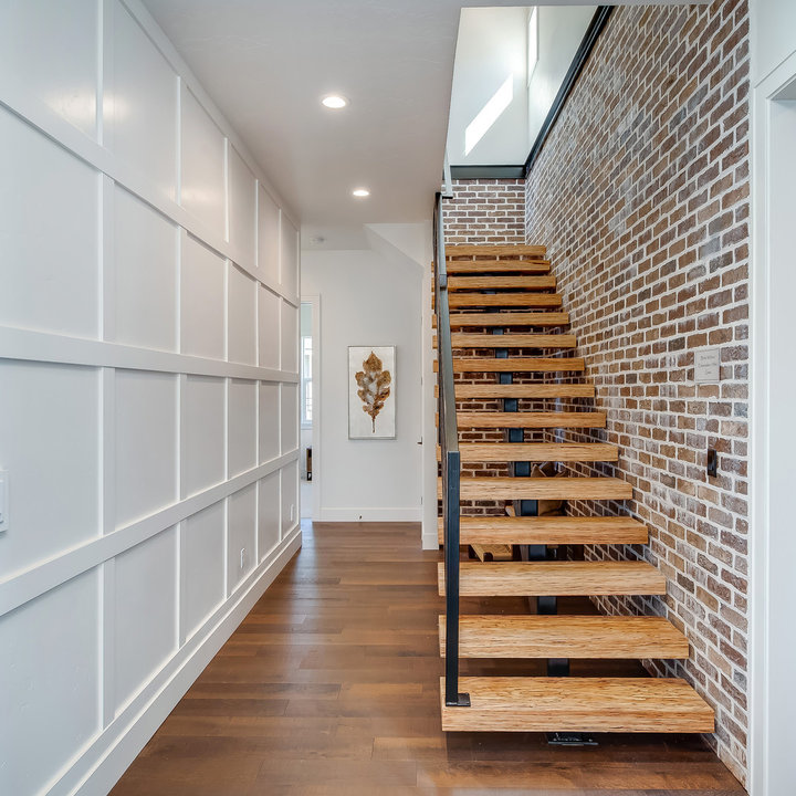 75 Beautiful Staircase with Open Risers Ideas and Designs - June 2025 ...