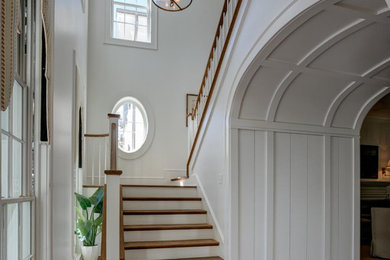 This is an example of a farmhouse staircase in Little Rock.