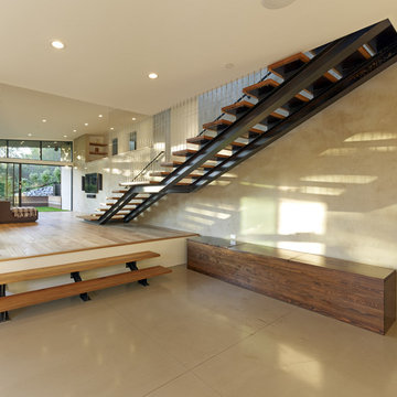 Mill Valley Contemporary SPLIT LEVEL STAIRCASE